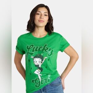 Green Betty Bop Graphic T-Shirt